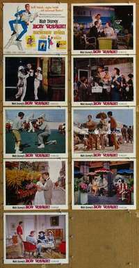 p069 BON VOYAGE 9 movie lobby cards '62 Walt Disney, MacMurray, Wyman