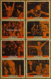 p131 BORN RECKLESS 8 movie lobby cards '59 sexy Mamie Van Doren!