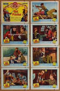 p132 BOY & THE PIRATES 8 movie lobby cards '60 Charles Herbert