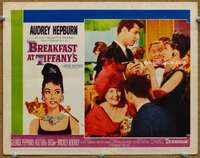 p058 BREAKFAST AT TIFFANY'S movie lobby card #3 '61 Hepburn smoking!