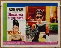 p056 BREAKFAST AT TIFFANY'S movie lobby card #6 '61 iconic Hepburn!