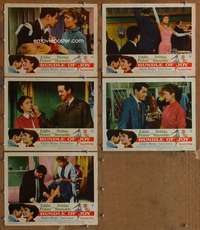 p734 BUNDLE OF JOY 5 movie lobby cards '56 Debbie Reynolds, Fisher