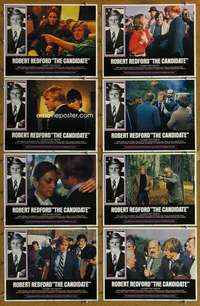 p139 CANDIDATE 8 movie lobby cards '72 Robert Redford, Peter Boyle