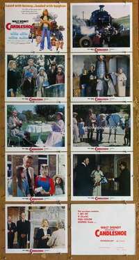 p070 CANDLESHOE 9 movie lobby cards '77 Walt Disney, Jodie Foster