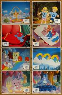 p140 CARE BEARS MOVIE 2 8 movie lobby cards '86 animated cartoon!