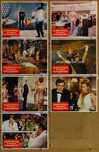 p502 CASINO ROYALE 7 movie lobby cards '67 all-star James Bond spy spoof!