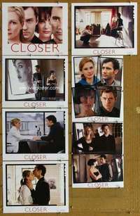 p505 CLOSER 7 movie lobby cards '04 Natalie Portman, Jude Law