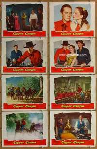 p159 COPPER CANYON 8 movie lobby cards '50 Hedy Lamarr, Ray Milland