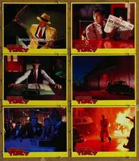 p629 DICK TRACY 6 movie lobby cards '90 Warren Beatty, Madonna