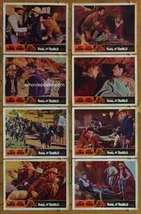 p178 DUEL AT DIABLO 8 movie lobby cards '66 Sidney Poitier, James Garner