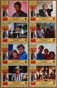 p180 EDDIE MACON'S RUN 8 movie lobby cards '83 Kirk Douglas, Schneider