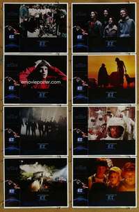 p184 ET 8 movie lobby cards '82 Steven Spielberg, Drew Barrymore