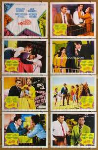 p192 FIVE FINGER EXERCISE 8 movie lobby cards '62 Rosalind Russell
