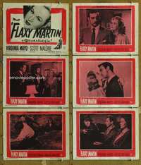 p638 FLAXY MARTIN 6 movie lobby cards '49 Virginia Mayo, heart of ice!