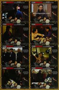 p199 FOUR BROTHERS 8 movie lobby cards '05 Mark Wahlberg, John Singleton