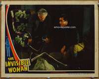 p010 INVISIBLE WOMAN movie lobby card '40 cool special effects card!