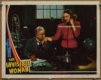 p011 INVISIBLE WOMAN movie lobby card '40 Virginia Bruce, Barrymore
