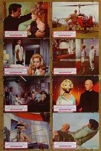 p262 KISS THE GIRLS & MAKE THEM DIE 8 movie lobby cards '66 Connors