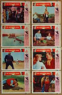 p268 LAST SUNSET 8 movie lobby cards '61 Rock Hudson, Kirk Douglas