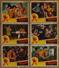 p663 LI'L ABNER 6 movie lobby cards '40 classic Al Capp comic!
