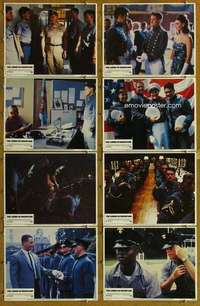 p278 LORDS OF DISCIPLINE 8 movie lobby cards '83 David Keith, military!