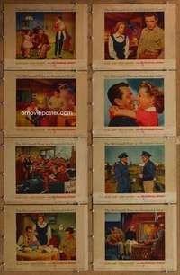 p295 McCONNELL STORY 8 movie lobby cards '55 Alan Ladd, June Allyson