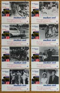 p296 MEDIUM COOL 8 movie lobby cards '69 Haskell Wexler classic!