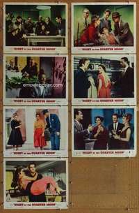 p555 NIGHT OF THE QUARTER MOON 7 movie lobby cards '59 Julie London
