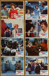 p313 NORTH DALLAS FORTY 8 movie lobby cards '79 Nick Nolte, football!
