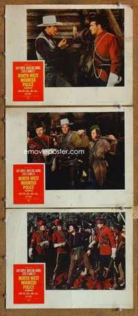 p928 NORTH WEST MOUNTED POLICE 3 movie lobby cards '40 Cecil B DeMille