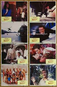 p314 OCTOPUSSY 8 movie lobby cards '83 Roger Moore as James Bond!