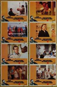 p319 ONE FLEW OVER THE CUCKOO'S NEST 8 movie lobby cards '75 Nicholson