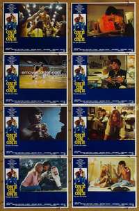 p320 ONE ON ONE 8 movie lobby cards '77 Robby Benson, basketball!