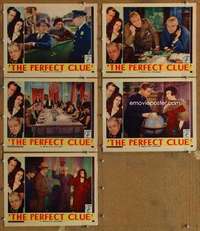p782 PERFECT CLUE 5 movie lobby cards '35 Richard Skeets Gallagher
