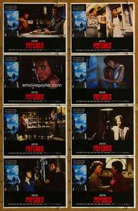 p348 PSYCHO 2 8 movie lobby cards '83 Anthony Perkins, Vera Miles