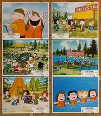 p685 RACE FOR YOUR LIFE CHARLIE BROWN 6 Spanish/U.S. movie lobby cards '77