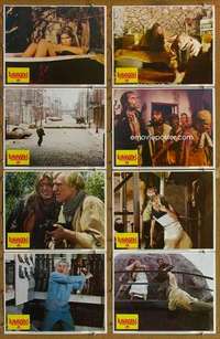 p357 RAVAGERS 8 movie lobby cards '79 Richard Harris, Ann Turkel