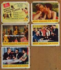 p788 ROCK AROUND THE CLOCK 5 movie lobby cards '56 Bill Haley & Comets!