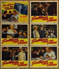 p695 SCATTERGOOD PULLS THE STRINGS 6 movie lobby cards '41 Guy Kibbee