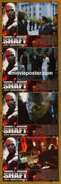 p880 SHAFT 4 movie lobby cards '00 tough Samuel L. Jackson!