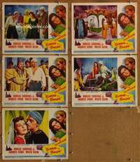 p790 SINBAD THE SAILOR 5 movie lobby cards '46 Douglas Fairbanks Jr