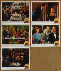 p793 SONG OF THE THIN MAN 5 movie lobby cards '47 William Powell, Loy