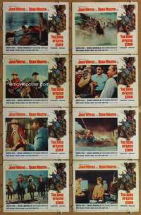 p407 SONS OF KATIE ELDER 8 movie lobby cards '65 John Wayne, Martin