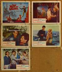 p803 THAT MAN IN ISTANBUL 5 movie lobby cards '66 Buchholz, Koscina