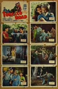 p440 TOBACCO ROAD 8 movie lobby cards R47 Gene Tierney, John Ford