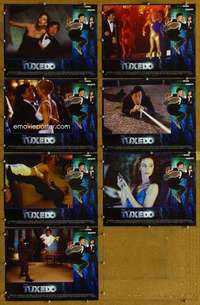 p595 TUXEDO 7 movie lobby cards '02 Jackie Chan, Jennifer Love Hewitt