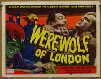 p005 WEREWOLF OF LONDON movie title lobby card R51 1st Universal wolfman!