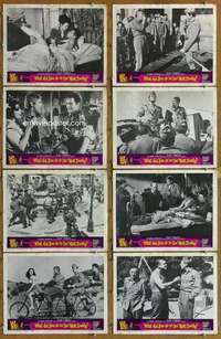 p471 WHAT DID YOU DO IN THE WAR DADDY 8 movie lobby cards '66 Coburn