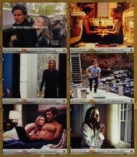 p716 WHAT LIES BENEATH 6 movie lobby cards '00 Harrison Ford, Pfeiffer