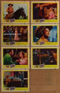 p607 WONDERFUL COUNTRY 7 movie lobby cards '59 Robert Mitchum, London